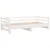 Produktbild 3 för Utdragbar dagbädd vit 2x(80x200) cm massiv furu