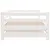 Produktbild 7 för Utdragbar dagbädd vit 2x(80x200) cm massiv furu