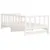 Produktbild 8 för Utdragbar dagbädd vit 2x(90x200) cm massiv furu