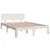 Produktbild 4 för Sängram vit 120x190 cm liten dubbel massiv furu