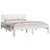 Produktbild 3 för Sängram vit 135x190 cm dubbel massiv furu