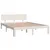 Produktbild 4 för Sängram vit 135x190 cm dubbel massiv furu