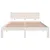 Produktbild 5 för Sängram vit 135x190 cm dubbel massiv furu