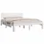 Produktbild 3 för Sängram vit 140x190 cm massiv furu