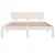 Produktbild 5 för Sängram vit 140x190 cm massiv furu