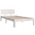 Produktbild 4 för Sängram vit 90x200 cm massiv furu
