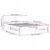 Produktbild 9 för Sängram vit 150x200 cm King Size massiv furu