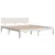 Produktbild 4 för Sängram vit 160x200 cm massiv furu