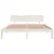 Produktbild 5 för Sängram vit 160x200 cm massiv furu