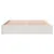 Produktbild 5 för Sängram vit 150x200 cm King Size massiv furu