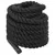 Produktbild 5 för Battle rope svart 12 m 9 kg polyester