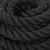 Produktbild 6 för Battle rope svart 12 m 9 kg polyester