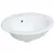 Produktbild 2 för Handfat vit 52x46x20 cm ovalt keramik