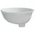 Produktbild 6 för Handfat vit 37x31x17,5 cm ovalt keramik