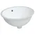 Produktbild 2 för Handfat vit 47x39x21 cm ovalt keramik