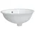 Produktbild 3 för Handfat vit 47x39x21 cm ovalt keramik