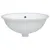 Produktbild 4 för Handfat vit 47x39x21 cm ovalt keramik