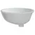Produktbild 6 för Handfat vit 47x39x21 cm ovalt keramik