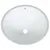 Produktbild 7 för Handfat vit 47x39x21 cm ovalt keramik