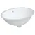Produktbild 2 för Handfat vit 56x41x20 cm ovalt keramik