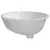 Produktbild 6 för Handfat vit 56x41x20 cm ovalt keramik