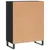 Produktbild 8 för Skåp svart 69,5x34x90 cm konstruerat trä
