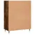 Produktbild 6 för Bokhylla rökfärgad ek 69,5x32,5x90 cm konstruerat trä