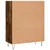 Produktbild 6 för Bokhylla rökfärgad ek 69,5x32,5x90 cm konstruerat trä