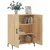Produktbild 4 för Skänk sonoma-ek 69,5x34x90 cm konstruerat trä