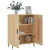 Produktbild 4 för Skänk sonoma-ek 69,5x34x90 cm konstruerat trä