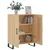 Produktbild 4 för Skänk sonoma-ek 69,5x34x90 cm konstruerat trä