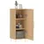 Produktbild 4 för Skänk sonoma-ek 34,5x34x90 cm konstruerat trä