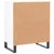 Produktbild 8 för Byrå vit högglans 60x35x70 cm konstruerat trä