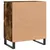 Produktbild 8 för Byrå rökfärgad ek 60x35x70 cm konstruerat trä