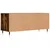 Produktbild 8 för Tv-bänk rökfärgad ek 100x34,5x44,5 cm konstruerat trä