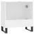 Produktbild 7 för Badrumsskåp vit 58x33x60 cm konstruerat trä