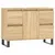 Produktbild 2 för Badrumsskåp sonoma-ek 80x33x60 cm konstruerat trä