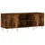 Produktbild 2 för Stereobänk rökfärgad ek 121x38x48 cm konstruerat trä