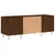 Produktbild 6 för Stereobänk brun ek 121x38x48 cm konstruerat trä
