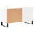 Produktbild 6 för Stereobänk vit 85x38x48 cm konstruerat trä