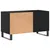 Produktbild 6 för Stereobänk svart 85x38x48 cm konstruerat trä