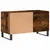 Produktbild 6 för Stereobänk rökfärgad ek 85x38x48 cm konstruerat trä