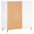 Produktbild 6 för Stereobänk vit 84,5x38x89 cm konstruerat trä