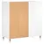 Produktbild 6 för Stereobänk vit högglans 84,5x38x89 cm konstruerat trä