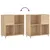 Produktbild 7 för Stereobänk sonoma-ek 84,5x38x89 cm konstruerat trä