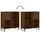 Stereobänk brun ek 84,5x38x89 cm konstruerat trä