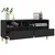 Produktbild 5 för Tv-bänk svart 100x34,5x44,5 cm konstruerat trä