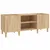 Produktbild 2 för Stereobänk sonoma-ek 121x38x48 cm konstruerat trä