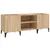 Produktbild 2 för Stereobänk sonoma-ek 121x38x48 cm konstruerat trä