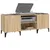 Produktbild 4 för Stereobänk sonoma-ek 121x38x48 cm konstruerat trä